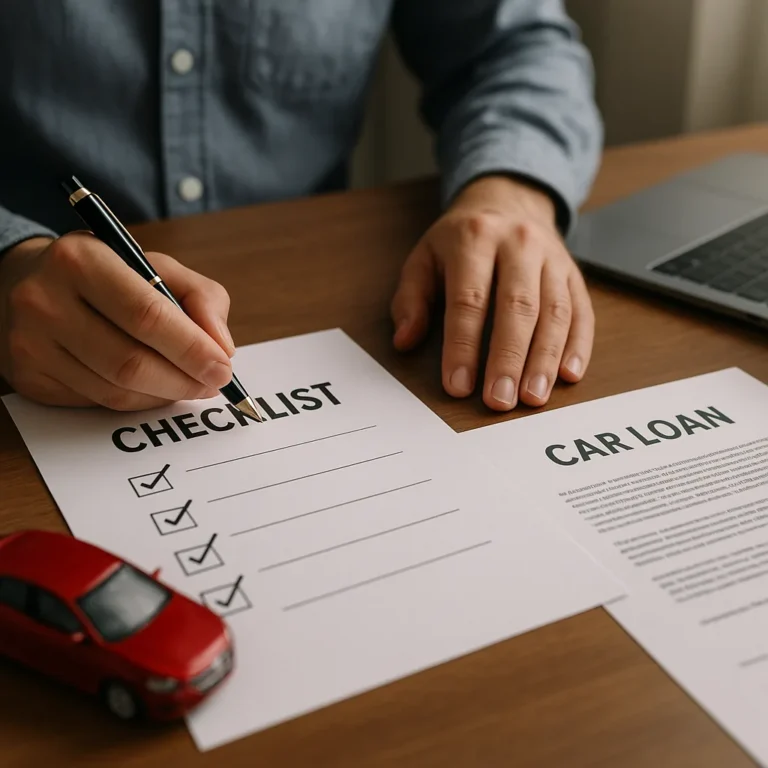 Lista de verificación antes de firmar un crédito para auto sin enganche